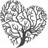 Heart Tree Silhouette