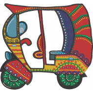 Colorful Rikshaw Art