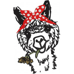 Cute Bandana Llama