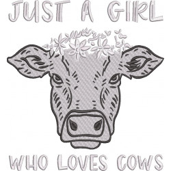 Girl Who Loves Cows