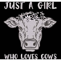 Girl Who Loves Cows
