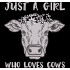 Girl Who Loves Cows