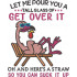 Get Over It Flamingo Quote