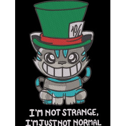 I'm Not Strange Cat Quote