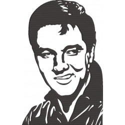 Elvis Presley Face Silhouette