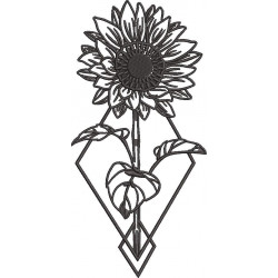 Sunflower Crystal Art