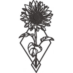 Sunflower Crystal Art