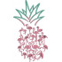 Flamingos Pineapple Summer Art