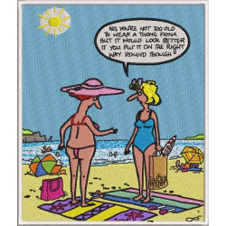 Funny Old Women At The Beach