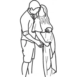 Couple Line Art