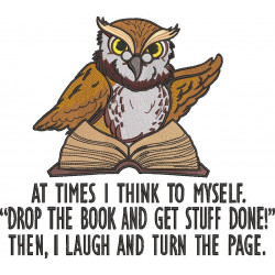 Book Owl Relatable Reading Quote