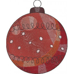Crimson Christmas Adornment