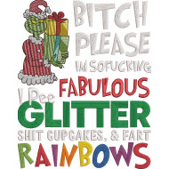 Fabulous Glitter Christmas Thief Quote