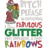 Fabulous Glitter Christmas Thief Quote