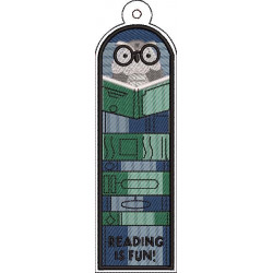 Reading Is Fun Owl keyfob