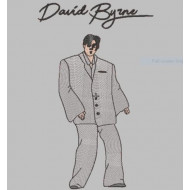 David Byrne Embroidery Design 
