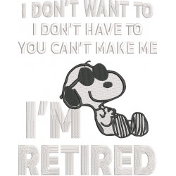 Retired Nosey Dog Quote