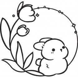 Cute Rabbit Frame