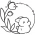 Cute Rabbit Frame