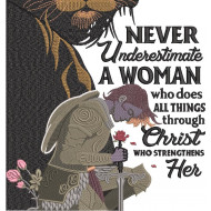 Never Underestimate Woman Quote