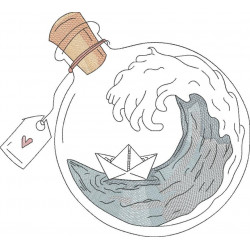 Paper Ship in a Bottle