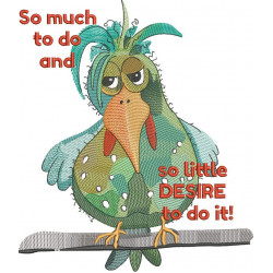 Little Desire to do Anything Parrot