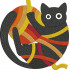 Black Cat With Yarn Ball