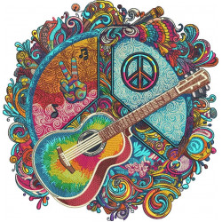 Peace Love And Music Complex Design