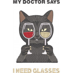 I Need Glasses Funny Cat