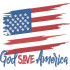 God Save America US Flag