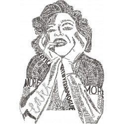 Madonna Wordart Portrait