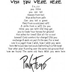 Wish You Were Here Pink Floyd's Song