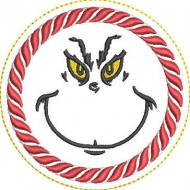 Christmas Thief  Face Coaster