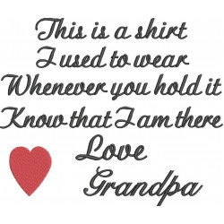 Love Grandpa Memory Pillow