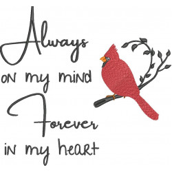 Forever In My Heart Cardinal Quote