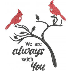 Always With You Red Cardinal Quote