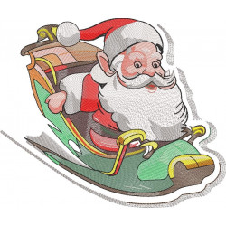 Santa Claus On Sleigh