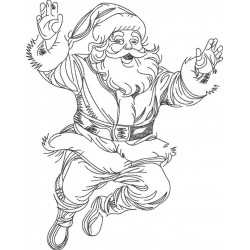 Santa Claus Line Art