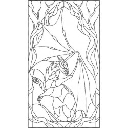 Queen Dragon Stained Glass