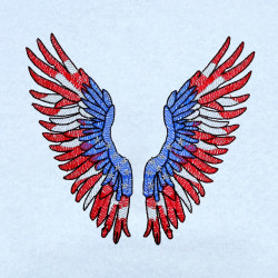 American Flag Angel Wings