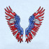 American Flag Angel Wings