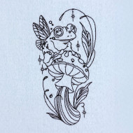 Fairy Frog With Mushroom