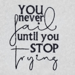 You Never Fail Quote