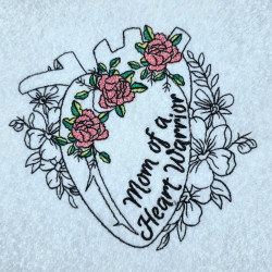 Mom Of A Heart Warrior Anatomical Heart Quote