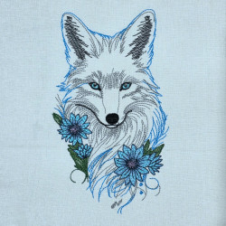 Floral White Wolf