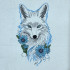 Floral White Wolf