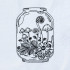 Mushrooms In a Jar Line Art