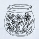 Frog In a Jar Line Art Frog In a Jar Line Art