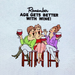 Age With Wine Funny Ladies Saying