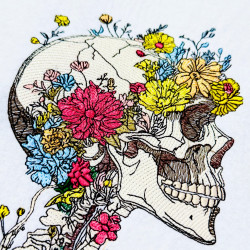 Floral Blooming Skeleton